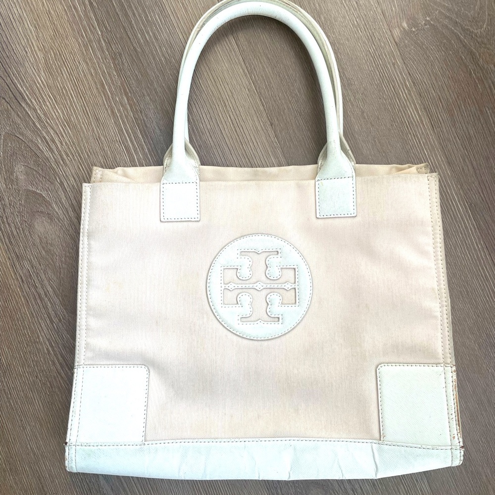 Tory Burch blush pink canvas Tote